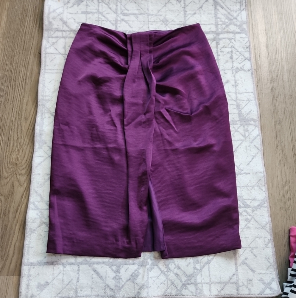 Express Purple Pencil Skirt